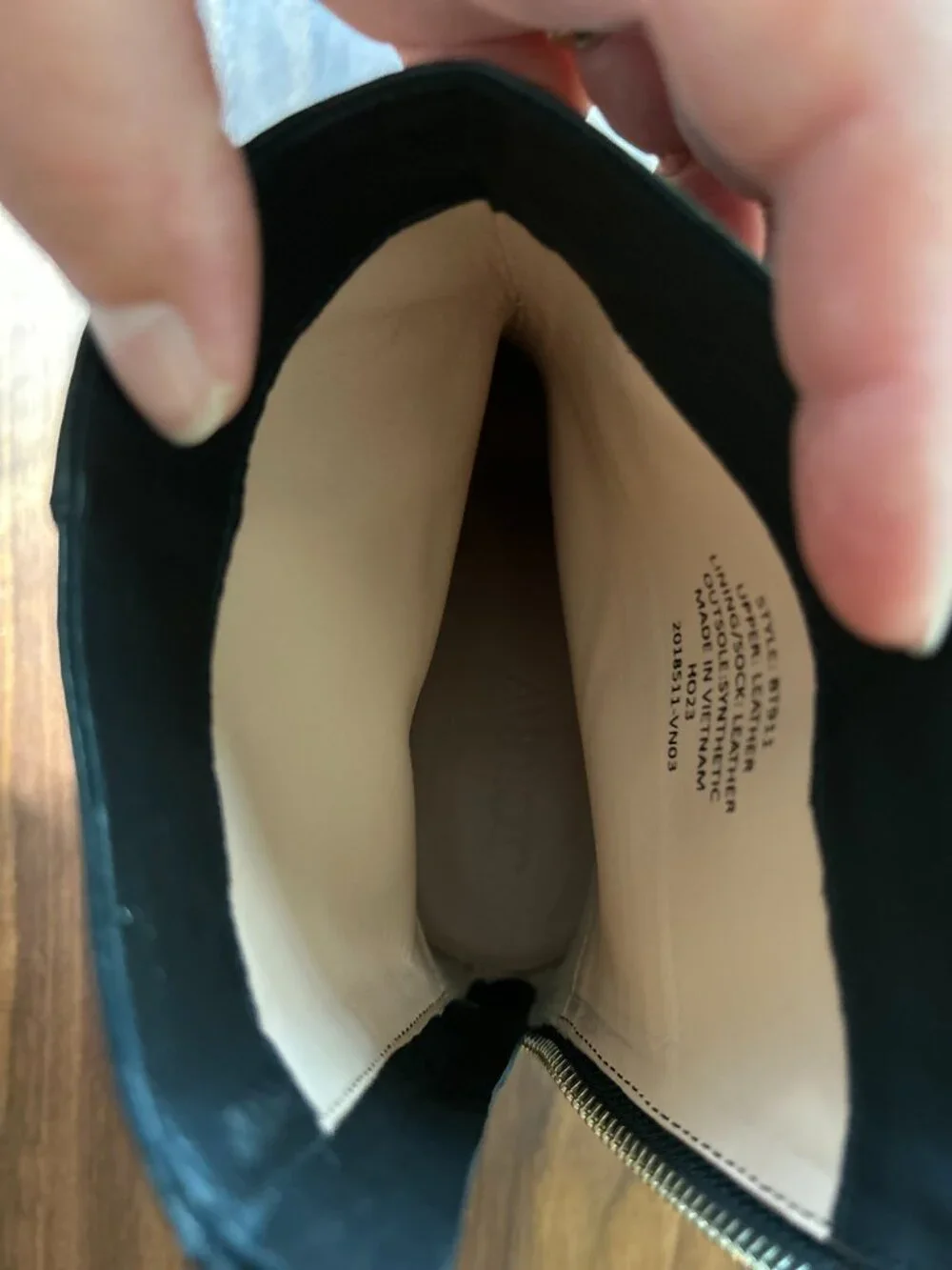 J.Crew Black Leather Pointed Toe Ankle Boots Size 8